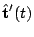$\displaystyle \hat{\bf t}'(t)$
