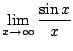 $ \displaystyle{\lim_{x \rightarrow \infty}\frac{\sin{x}}{x}}$