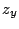 $\displaystyle z_{y}$