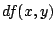 $ df(x,y)$
