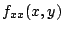 $\displaystyle f_{xx}(x,y)$