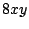 $\displaystyle 8xy$
