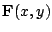 $ {\bf F}(x,y)$