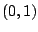 $ (0,1)$