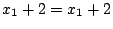 $\displaystyle x_{1} + 2 = x_{1} + 2$