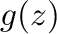 $g(z)$