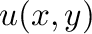 $u(x,y)$