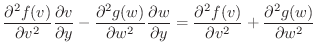 $\displaystyle \frac{\partial^{2} f(v)}{\partial v^{2}}\frac{\partial v}{\partia...
...c{\partial^{2} f(v)}{\partial v^{2}} + \frac{\partial^{2} g(w)}{\partial w^{2}}$