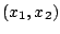 $ (x_{1},x_{2})$