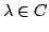 $ \lambda \in { C}$