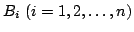 $ B_{i}  (i = 1,2,\ldots,n)$