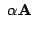 $\displaystyle  \alpha {\bf A}$