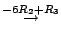 $\displaystyle \stackrel{-6 R_{2} + R_{3}}{\rightarrow }$