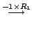 $\displaystyle \stackrel{-1 \times R_{1} }{\longrightarrow}$