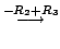 $\displaystyle \stackrel{- R_{2} + R_{3}}{\longrightarrow}$