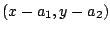 $ (x - a_{1},y - a_{2})$