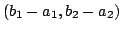 $ (b_{1}-a_{1},b_{2}-a_{2})$