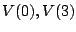 $ V(0),V(3)$