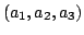$ (a_{1},a_{2},a_{3})$