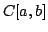 $ C[a,b]$