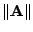 $ \Vert{\bf A}\Vert$