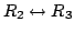 $ R_{2} \leftrightarrow R_{3}$