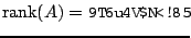 $\displaystyle {\rm rank}(A) = 行空間の次元 $