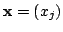 $ {\mathbf x} = (x_{j})$