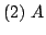 $ (2)  A$