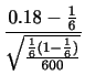 $\displaystyle T = \frac{\bar{X} - \mu}{\sqrt{{S'}^{2}/n}}$