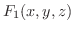 $F_{1}(x,y,z)$