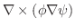 $\nabla \times (\phi \nabla \psi)$