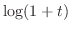 $\displaystyle{ \log(1+t)}$