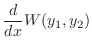 $\displaystyle \frac{d}{dx}W(y_{1},y_{2})$