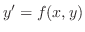 $y^{\prime} = f(x,y)$